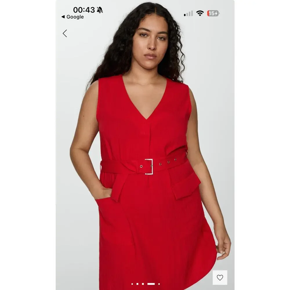 Mango Red Mini‎ Dress